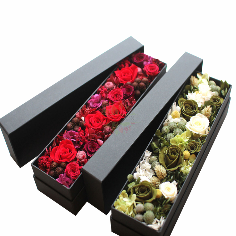 هدية مربع التعبئة والتغليف زهرة الورد الفاخرة الحجم المخصص